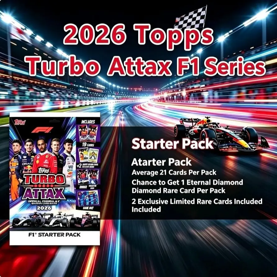 Official Topps 2026 F1 Turbo Attax Starter Pack - Formula 1 Trading Card Game Set with Collector Binder, Game Mat & 19 Cards