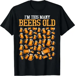 100% Cotton Funny 50 Year Old Beer Drinking Gag Gift 50th Birthday T-Shirt