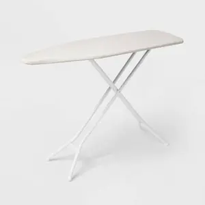 Standard Ironing Board White Metal with Creamy Chai Cover - Brightroom™