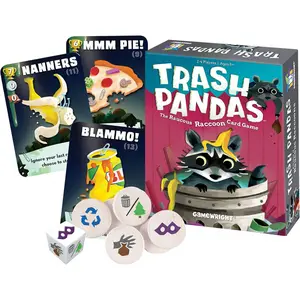 Gamewright Trash PandaThe Raucous Raccoon Push You Luck card game Family Fun Game suitable for children aged 8 and above  2 to 4 players
