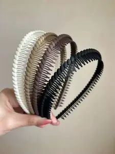 Women Anti-Slip Hair Clips Set, Elastic Crocodile Teeth Hair Accessories, Secure Non-Slip Design, Suitable for All Hair Types, Daily Use, Zigzag Headband, Headbands for Women