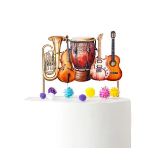 Music Instrument Cake Topper