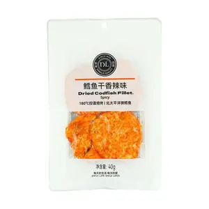 Pangdonglai Spicy Dried Cod Fish Snacks - High Protein, Irresistible "Net Red" Flavor, 40g