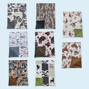 Toddle baby kids camouflage soft blankets