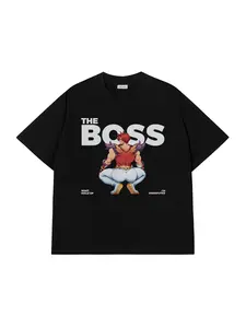 Slay Boss T-Shirt Funny Anime Meme Graphic Tee Hip Hop Streetwear Unisex Cotton