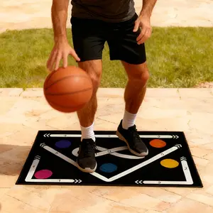 Basketball Dribbling Training Pad, Digital Guidance Design, Stable Quiet Trainer, Soccer Ball Control Pad, Daily Training, Christmas Gift, Basketball Equipment