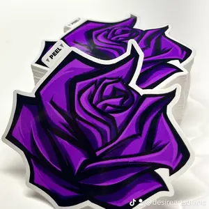 Purple rose sticker
