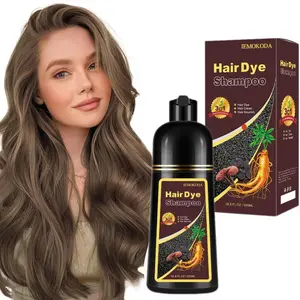 Natural 3-in-1 Coffee  Hair Dye Shampoo, Herbal Hair Color for Gray Coverage, Plant Extract Formula, Long-Lasting Color in 10–15 Minutes, Paraben-Free Moisturizing Haircare for Men & Women, 16.9 Fl Oz