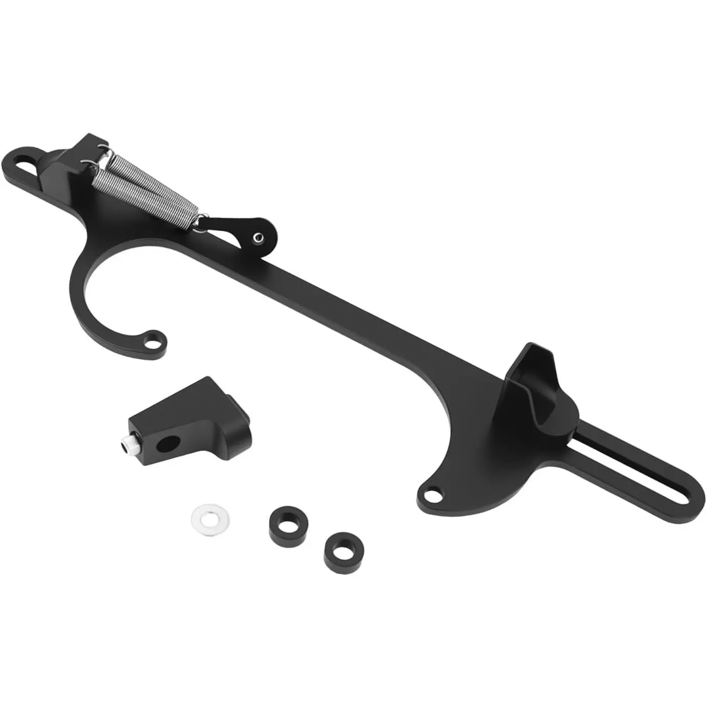 Carburetor Throttle Cable Bracket for 4150 4160 Series | Carburetor Throttle Mounting Bracket Adjustable Aluminum Throttle Bracket (Black)