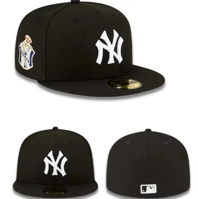 New Era MLB 59FIFTY Fitted Hat Collection, Flat Brim Edition- Atlanta Braves, Detroit Tigers, Boston Red Sox, Miami Marlins, LA Dodgers, NY Yankees and more Team Baseball Cap - Unisex Sports Hat