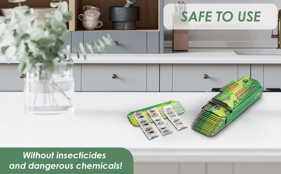 10-30 Pcs Non-Toxic Cockroach Traps - Baited Indoor Roach Killer, Pet & Kid Safe