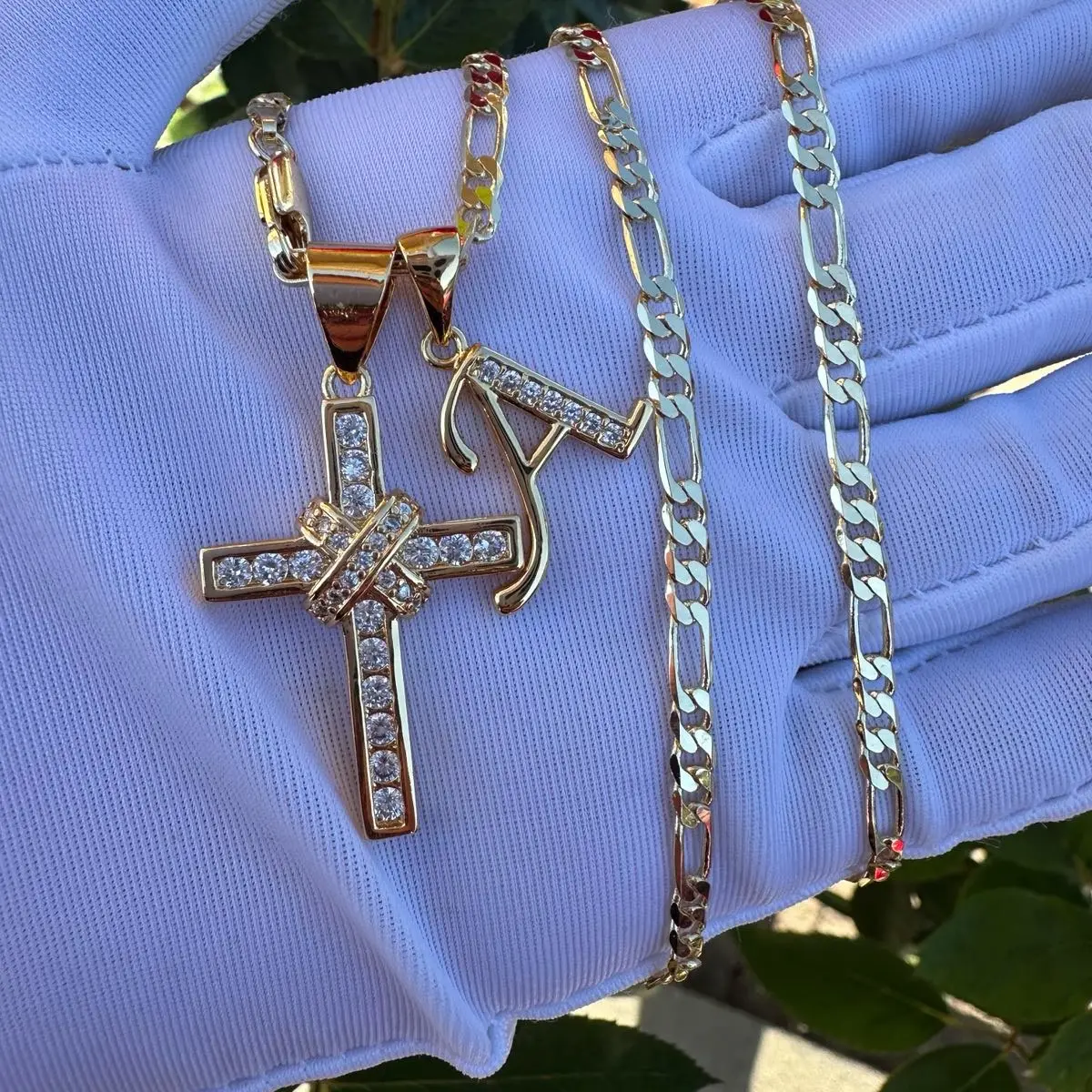 CROSS Necklace with initial CROSS Necklace with initial