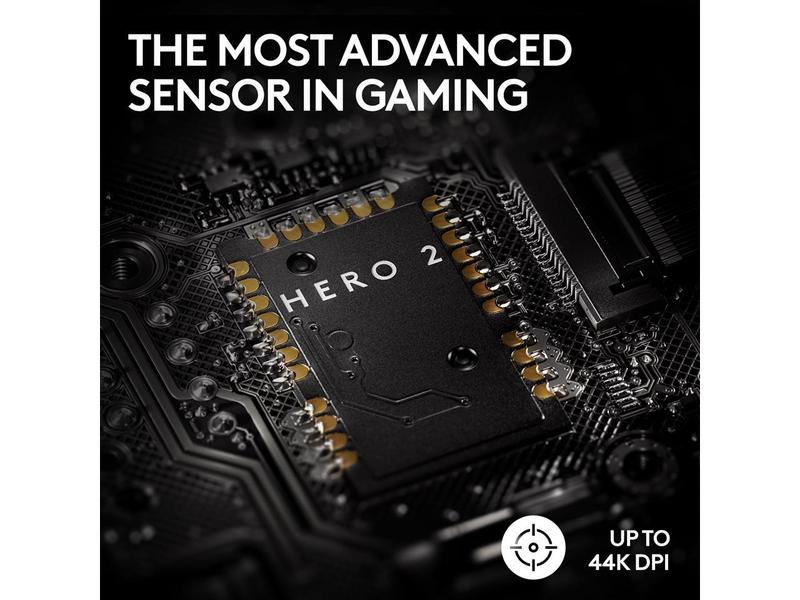 Logitech G PRO X SUPERLIGHT 2 Lightspeed Wireless Gaming Mouse, Lightweight, LIGHTFORCE Hybrid Switches, Hero 2 Sensor, 44,000 DPI, 5 Programmable Buttons, USB-C Charging, PC & Mac