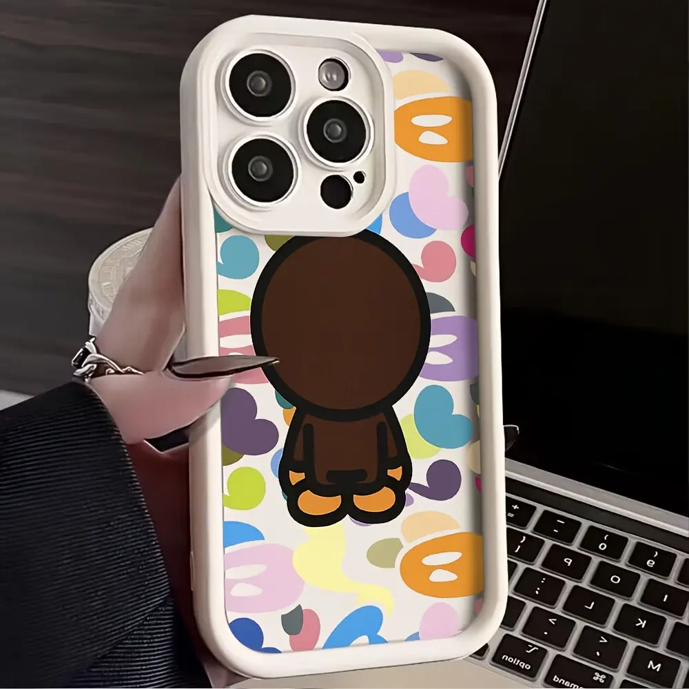 Cool Ape Graphic Soft TPU Smartphone Case - Shockproof, Durable, Anti-Drop Protection Accessory for iPhone 13-17 Pro Max, Trendy Street Style Gift for Men, Mobile Phone Accessories, Iphone 17