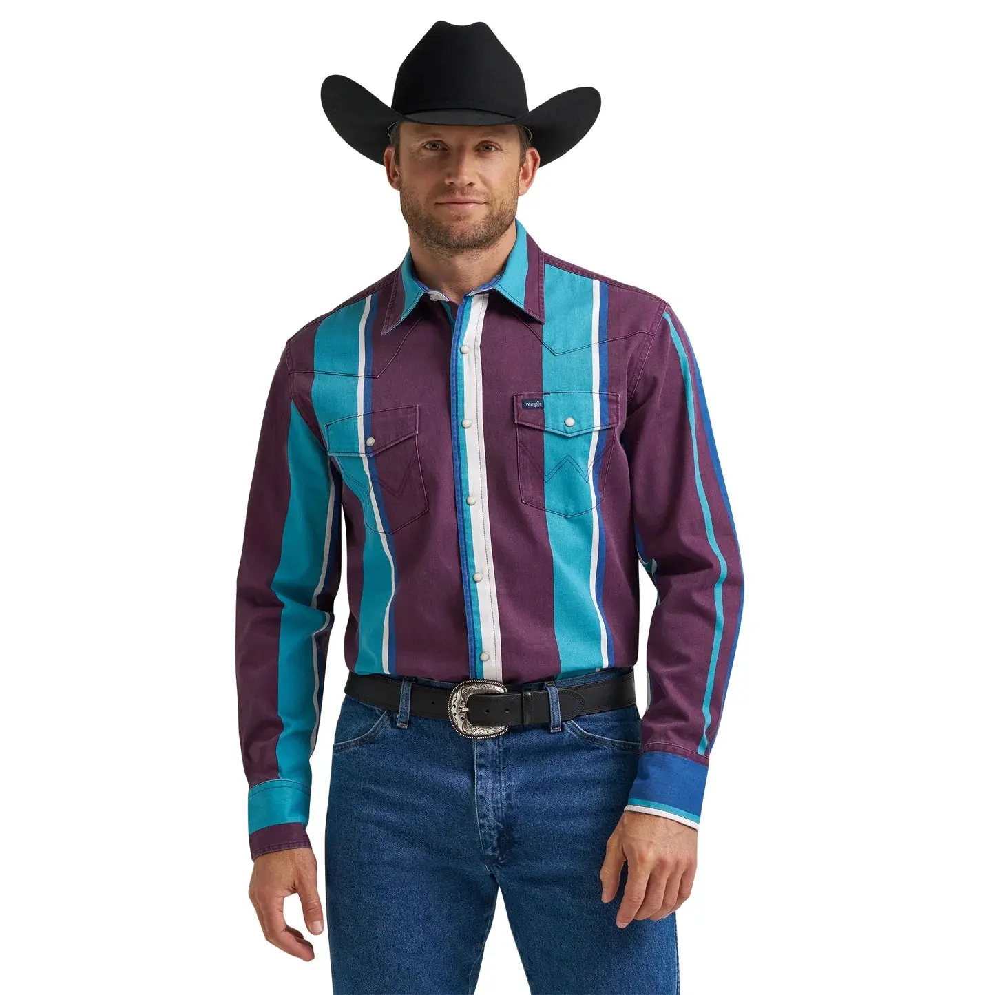  Men's Brushpopper Vintage Stripe Snap Shirt