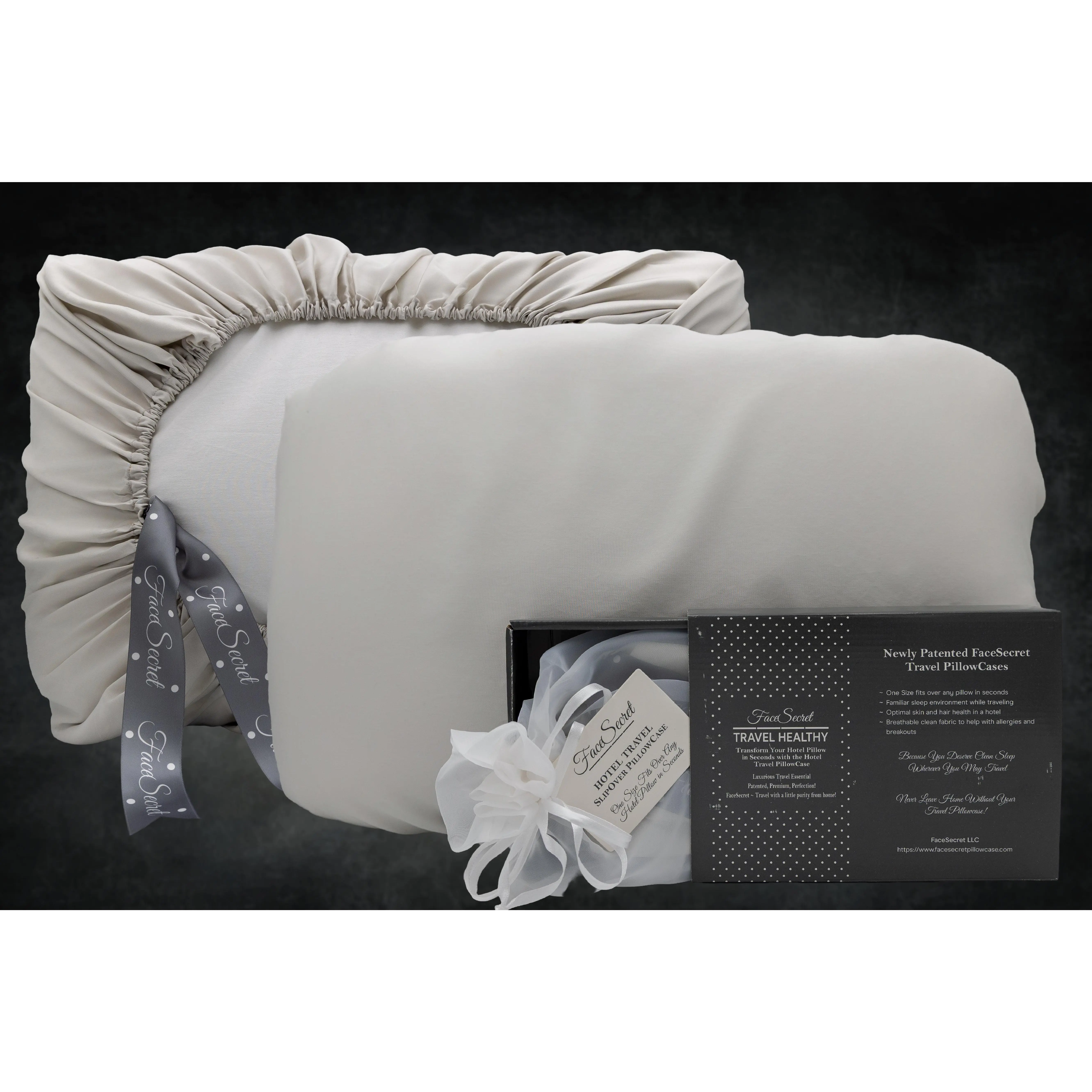 Bamboo Natural Travel SlipOver PillowCase