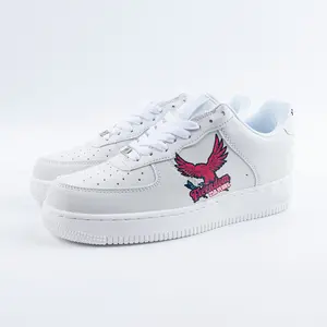 Custom 1776–2026 USA Anniversary Men & Women Force White  Sneakers Shoe