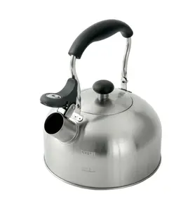 1.8-Liter Whistle Tea Kettle, Induction Compatible, Stainless Steel, Silver