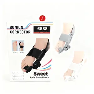 Sweet Angle Control Freely 6688 Adjustable Bunion Splint for Christmas Gift 1 Count Orthopedic Toe Straightener with Anti-slip Heel Strap & Silicone Pad for Men and Women