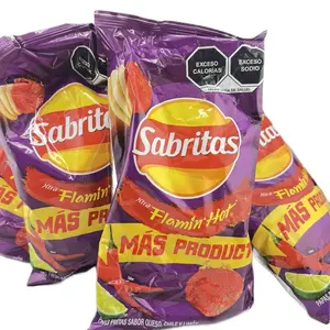 5PACK SABRITAS XTRA flamin hot MEXICAN CHIPS Snack