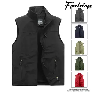 Men's Lightweight Puffer Vest - Water-Resistant Winter Outerwear with Full Zip, Sleeveless Jacket for Outdoor Golf Storage