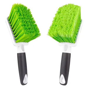 Tire Brush, Soft Bristle Car Detailing & Upholstery Wheel Brush Auto Cleaner - 2 Pack