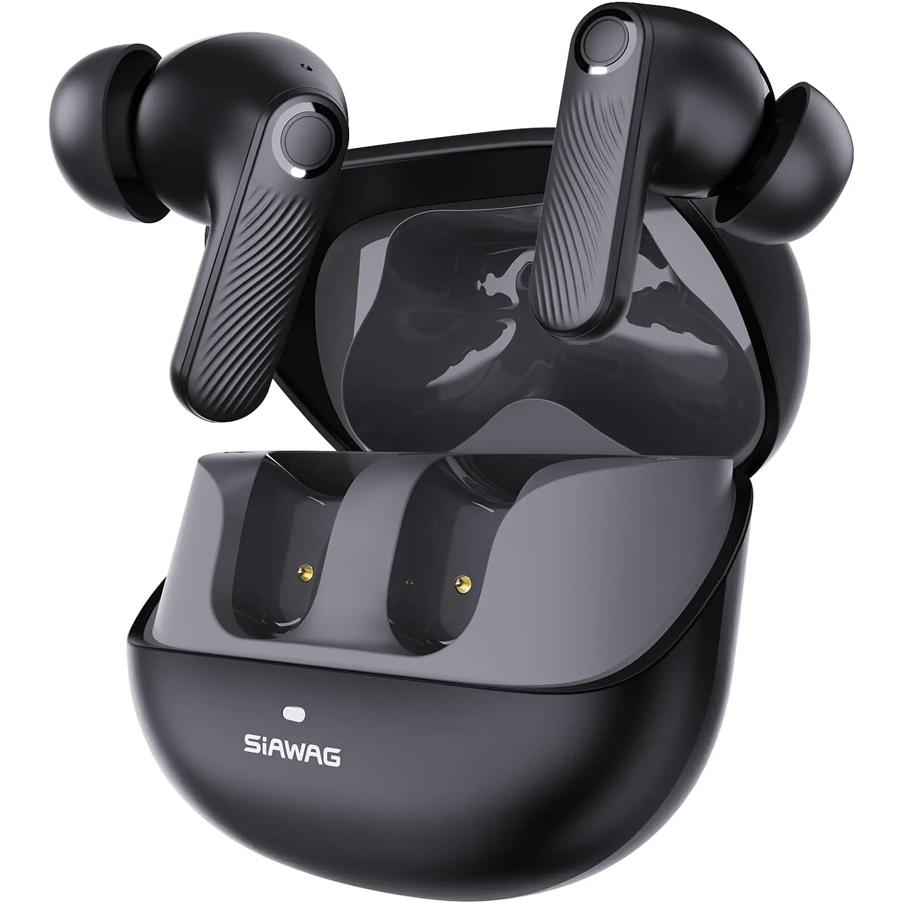 ANC Bluetooth Sweatproof Pod-Style In-Ear Headphones, Big Bass, Durable, Lightweight Design, Secure Fit with 3 Sizes of Ear Tips, Multi-Device & Smartphone-Connected, Ideal for Loud Factories, Gym, Bluetooth Earbuds,father'sdaygifts