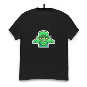 Goblin Crying Emote Graphic Tee Clash Royale Funny Meme Shirt Toxic Gamer Humor T-Shirt Unisex Menswear Womenswear Top Gaming StreetwearFashion Novelty Graphic T Shirt funny tshirt Undershirts Tees Casual Streetwear Classic Plain Men's Women Cotton