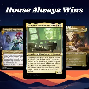 MTG Proxy 100+ Card Commander Deck House Always Wins Fallout Theme Ready to Play Magic Style Strategy Deck Perfect Gift for Collectors and Card Players