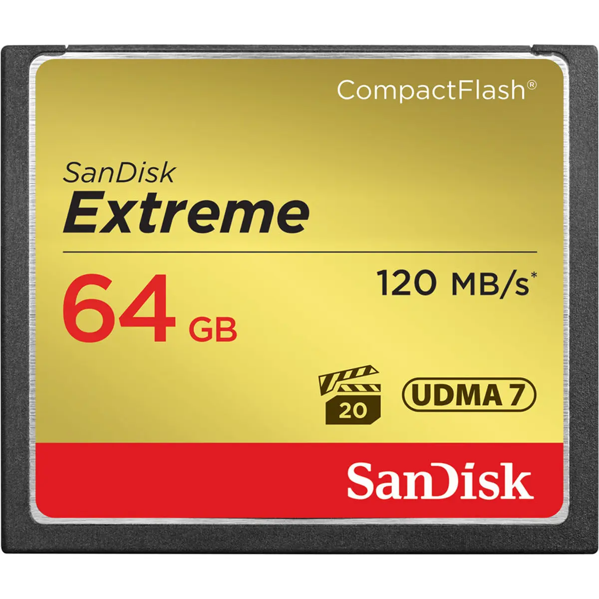 SanDisk Sandisk Extreme CompactFlash Memory Card - 64 GB (SDCFXS-064G-A46)