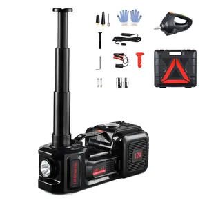 Electric Car Jack, 5-Ton Capacity (11000 Lbs), Jack Kit With Electric Impact Wrench, Portable Hydraulic Auto Lifting Tool For Vehicle Maintenance, Roadside Repair Kit, Heavy Duty Car Lift Equipment