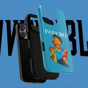 Custom Mark Invincible Phone Cases - Durable Phone Case, Personalized Tough Case, Protective Smartphone Cover, Customizable Hard Shell Phone