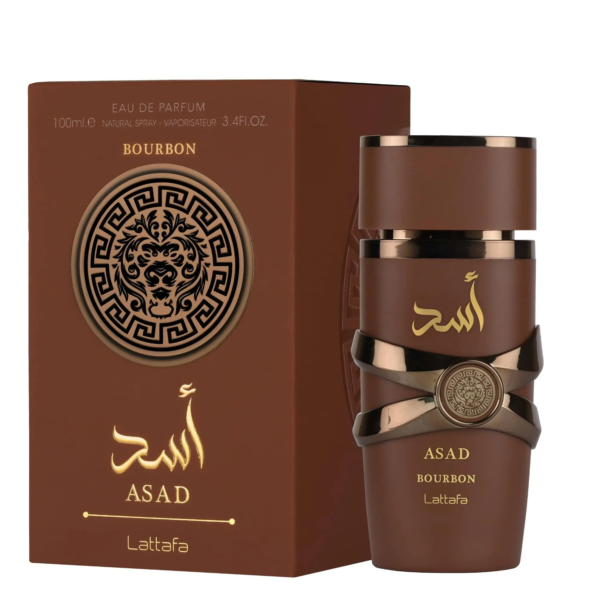 Lataffa Asad Bourbon for Unisex 3.4 oz Eau De Parfum