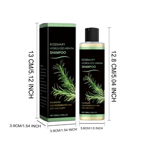 Muhaha Rosemary Thickening Shampoo 100ml Plant Oil Control Nourishing Moisturizing Repair Fluffy Refreshing Shampoo with Vitamin C & E