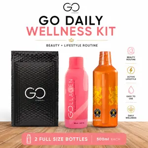 GO Daily Wellness Kit – Collagen Beauty & Energy Routine Bundle (2 x 500ml)
