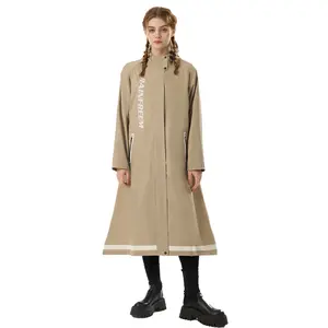 Long raincoat for electric vehicles, full-body rain protection, rain poncho for delivery riders, unisex raincoat, trench coat style