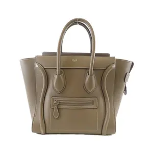 Pre-owned Celine Calfskin Shoulder Bags Micro Luggage Calf Handbag