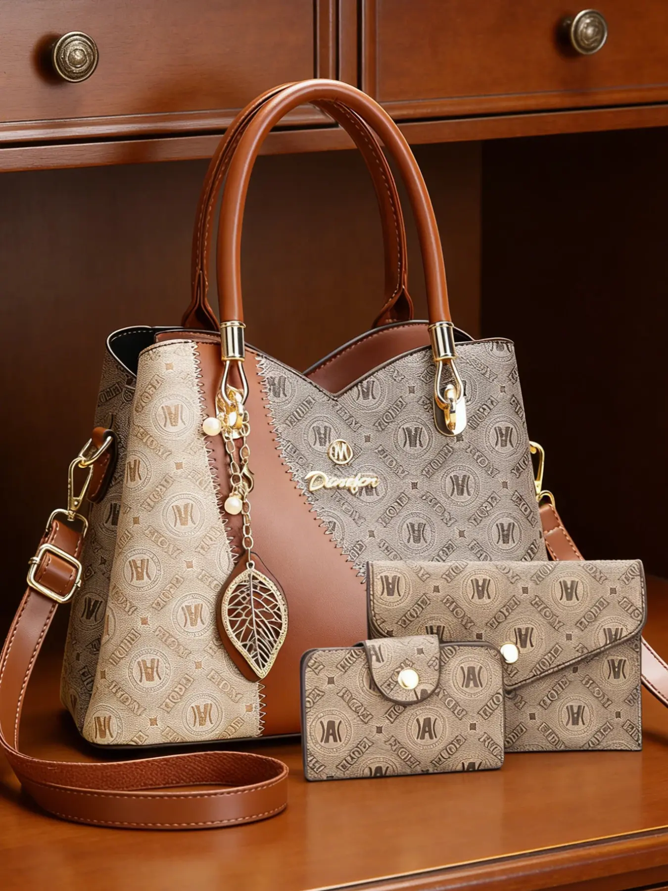 Women's bags, light luxury high-end quality bags, women's handbags and wallets, women's bag sets, letter printed pattern bags, birthday gifts for mothers, Christmas gifts, Valentine's Day gifts, Mother's Day gifts, Thanksgiving gifts