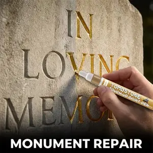Professional Grade Tombstone Restoration Marker, Fade-Resistant, Ideal for Inscription Repair, Monument Renovation, Stone Etching Refresh