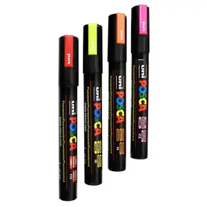 Posca Paint Marker Medium PC-5M Set of 4, Fluorescent