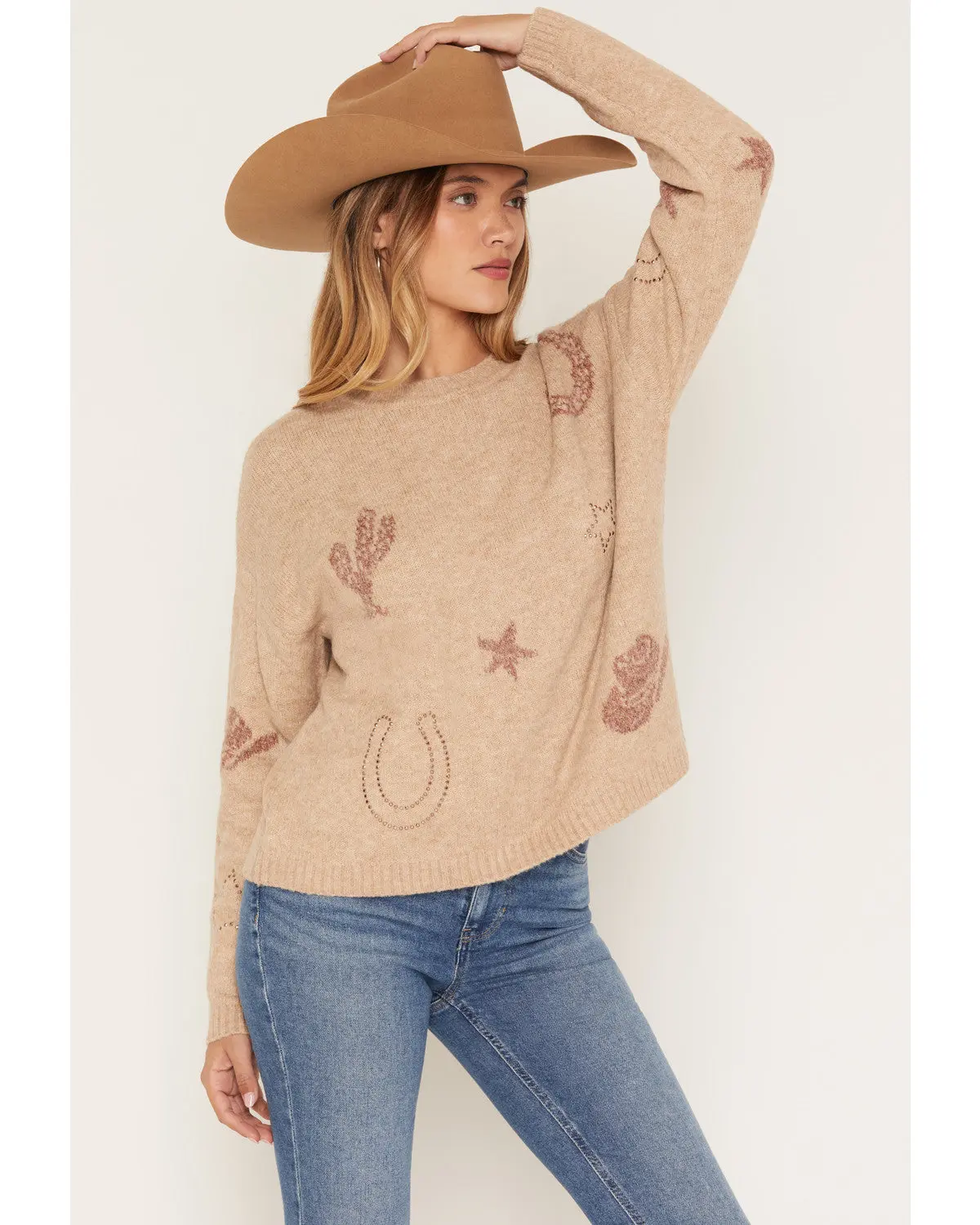 Hastings Rhinestone Pullover Sweater