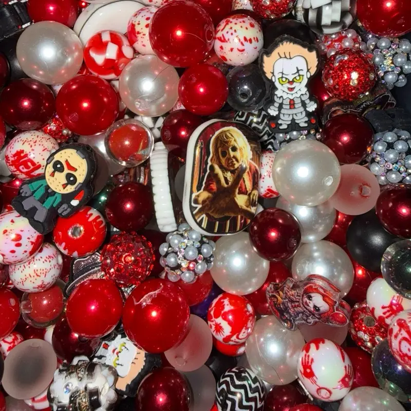 Horror Theme Mixed Beads