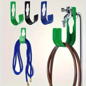 Water Pipe Hook, Plastic Hooks, Wall Mounted Water Pipe Hanger, Garden Watering Water Pipe Hook, Home Organizer for Household, Garden, Yard, Farm, Hangable