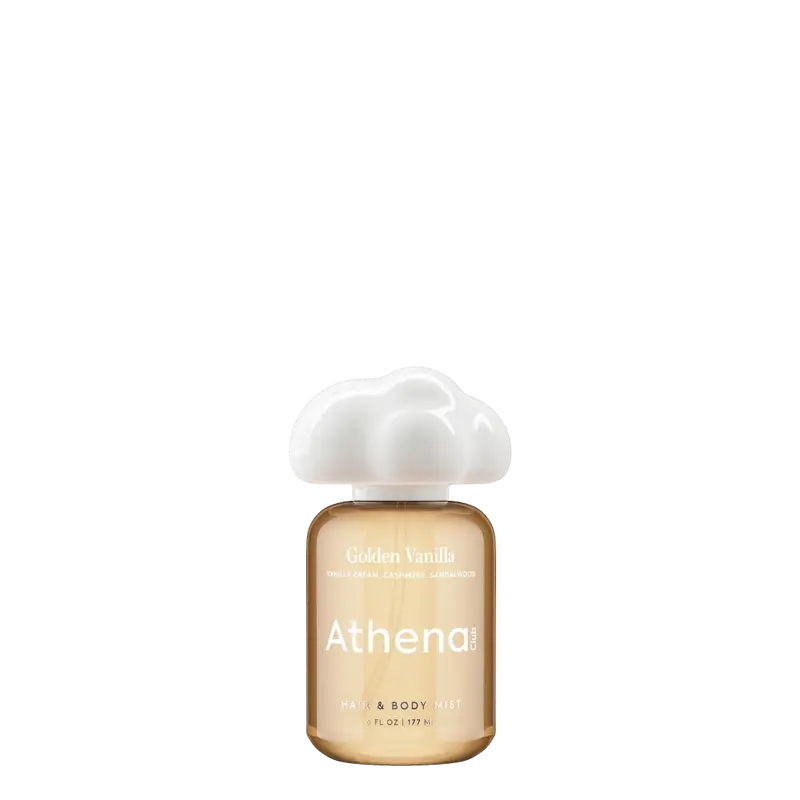 Golden Vanilla - Athena Club Hair & Body Mist | Fine Fragrance | Lightweight & Layerable | Long-Lasting Wear | Dual-Purpose for Hair + Body