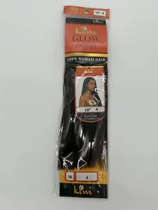 Kiwi Glow 100% Human Hair Bundle 10 Inch Color 4 for Natural Look and Softness