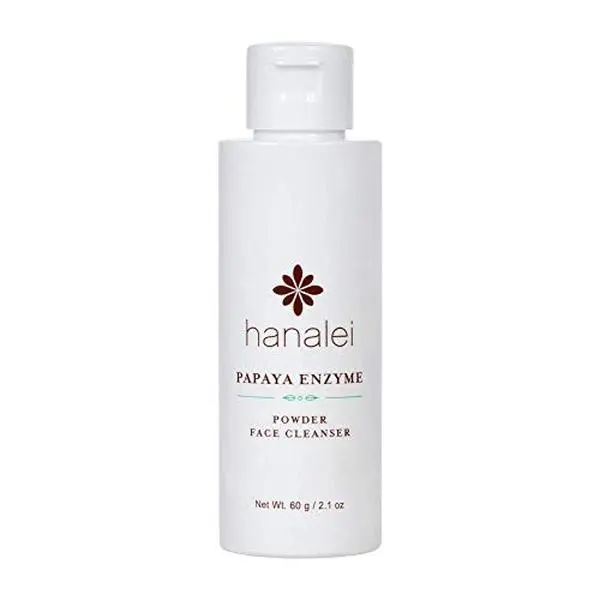 Hanalei Cruelty-Free & Paraben-Free Papaya Powder Face Cleanser - Gentle Everyday Cleansing, Non-striping and Hydrating - All Skin Types - Full Size (60g)