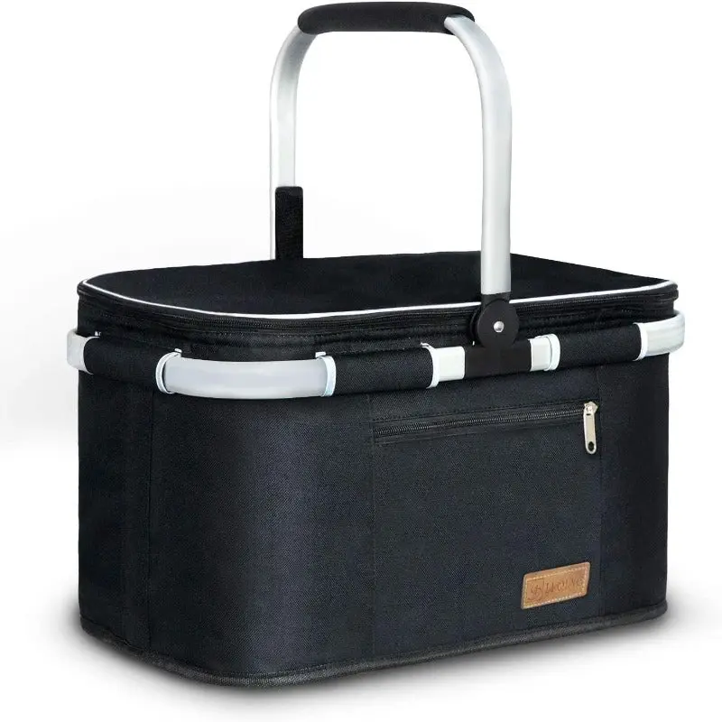 Large Picnic Cooler Travel Camping Grocery Bag Leak-Proof