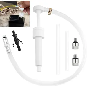 Quart Bottles Fluid Pump Kit,Fluid Transfer Pump Automotive with 3/8" Swivel and 8mm 10mm Adapters for Oil Water Antifreeze,Multi-Purpose Gear Oil Pumps and Differential Fluids Pumps