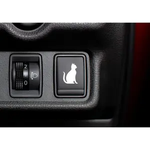 Cat Button Decal | Cat Decal | Cat Decal For Empty Button In Car | Cat Button | Blank Button Decal | Blank Button Sticker For Car