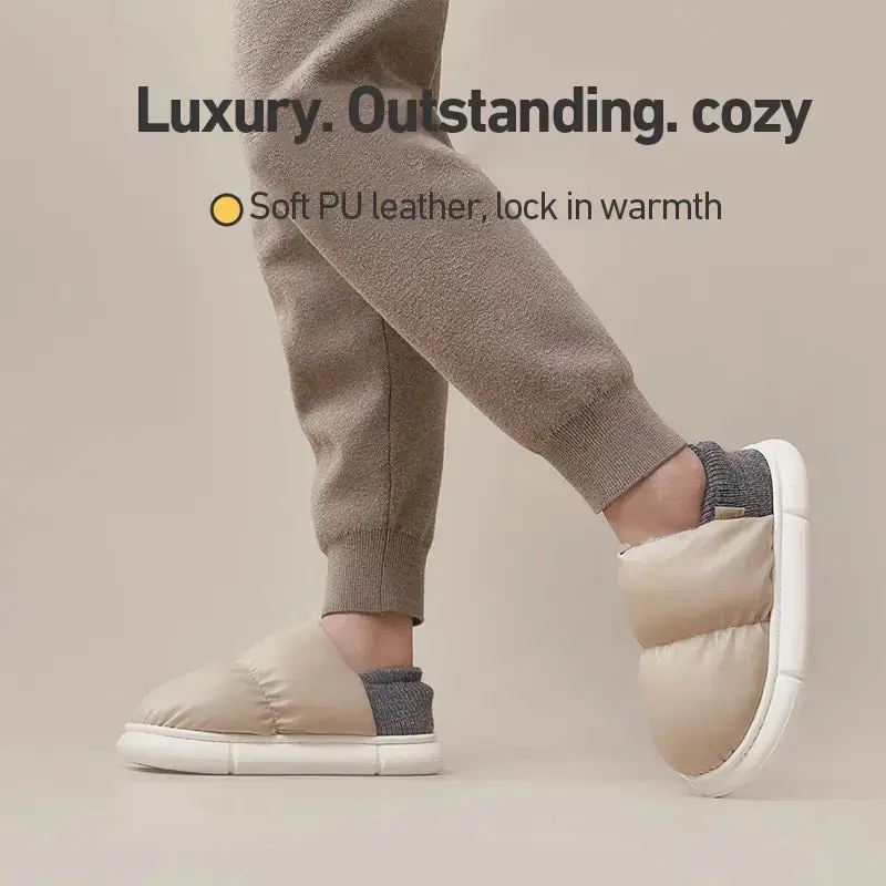 Non-slip Moon Slides Waterproof Snow Slippers